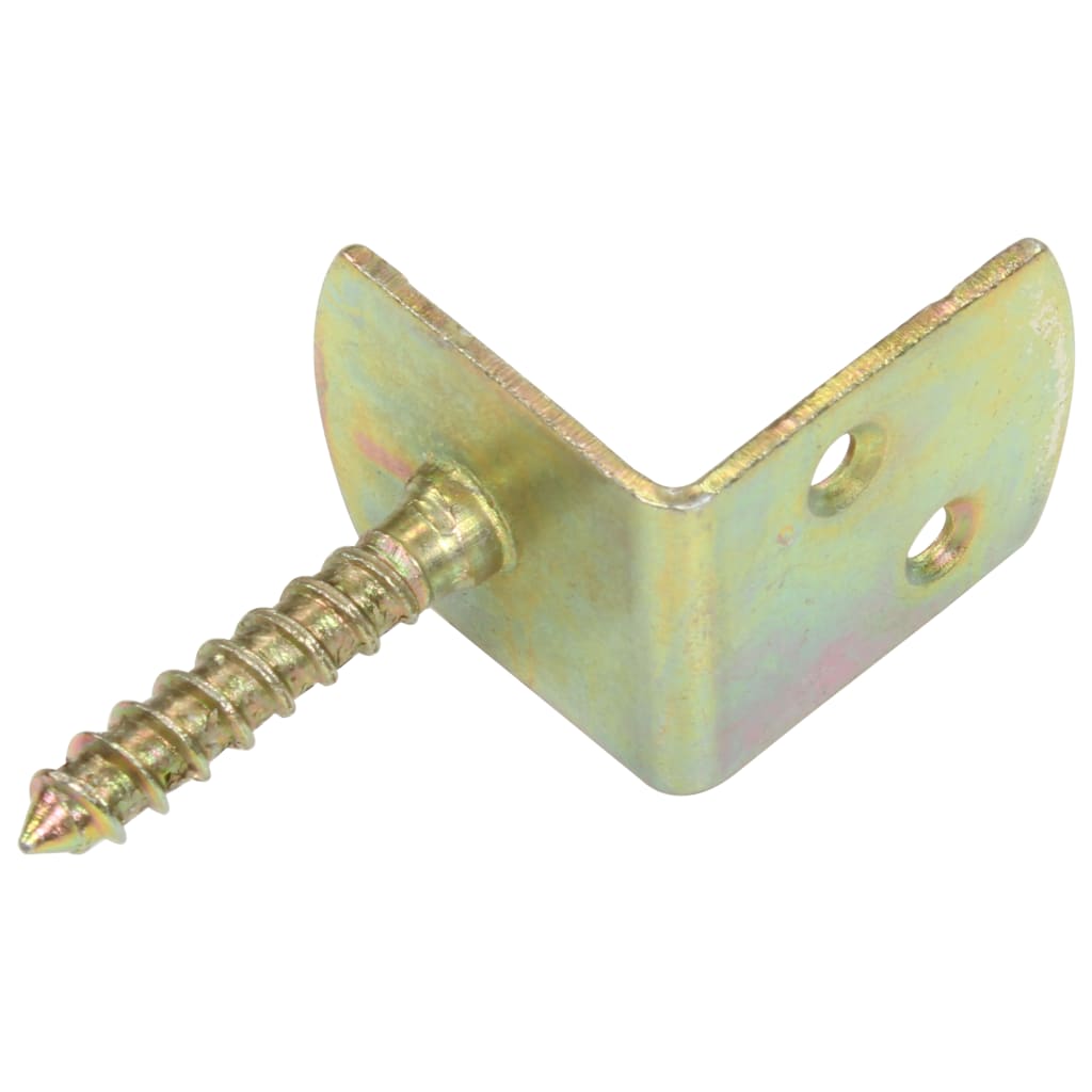 Suporturi panou gard, formă L, 4 buc, metal galvanizat GartenMobel Dekor