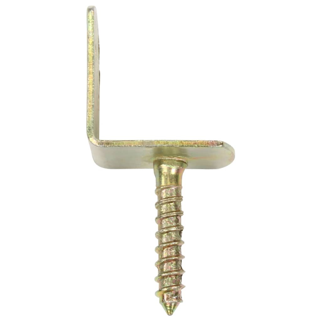 Suporturi panou gard, formă L, 4 buc, metal galvanizat GartenMobel Dekor