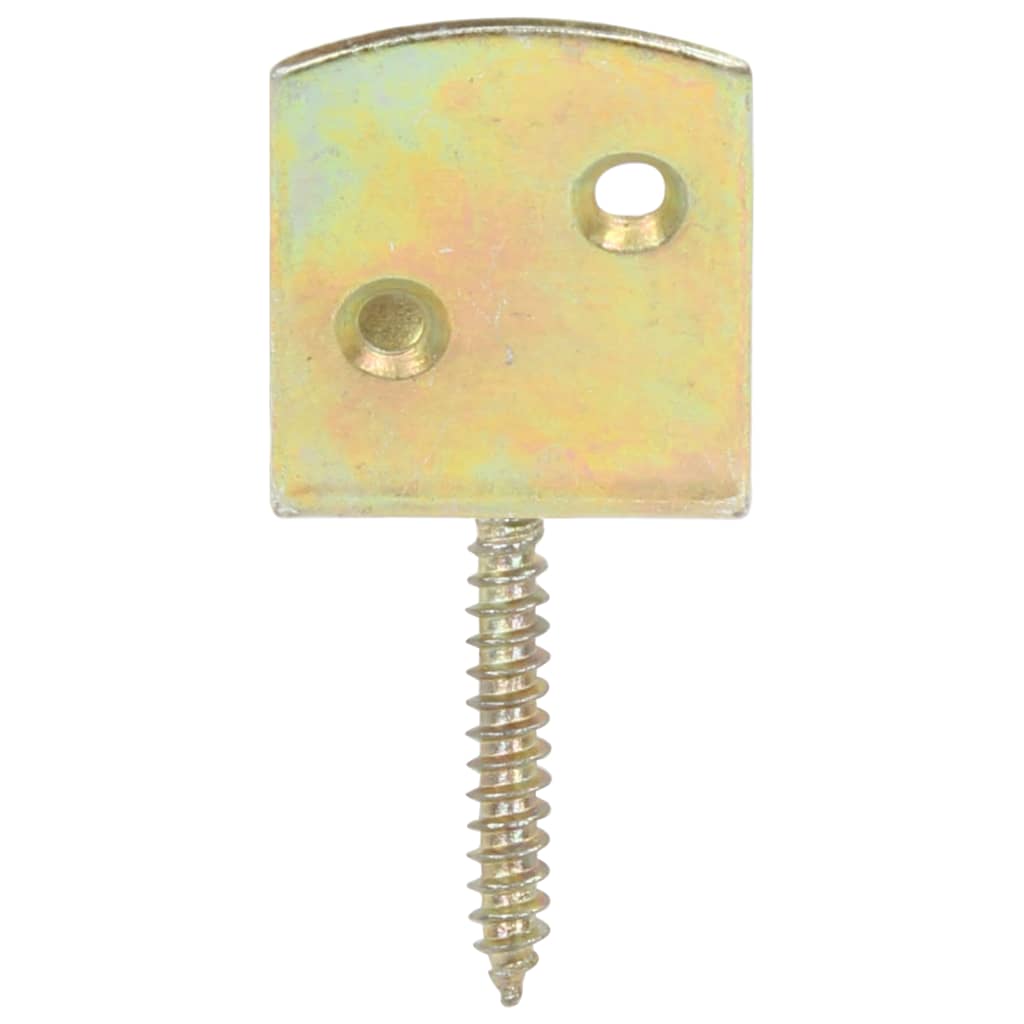 Suporturi panou gard, formă L, 4 buc, metal galvanizat GartenMobel Dekor