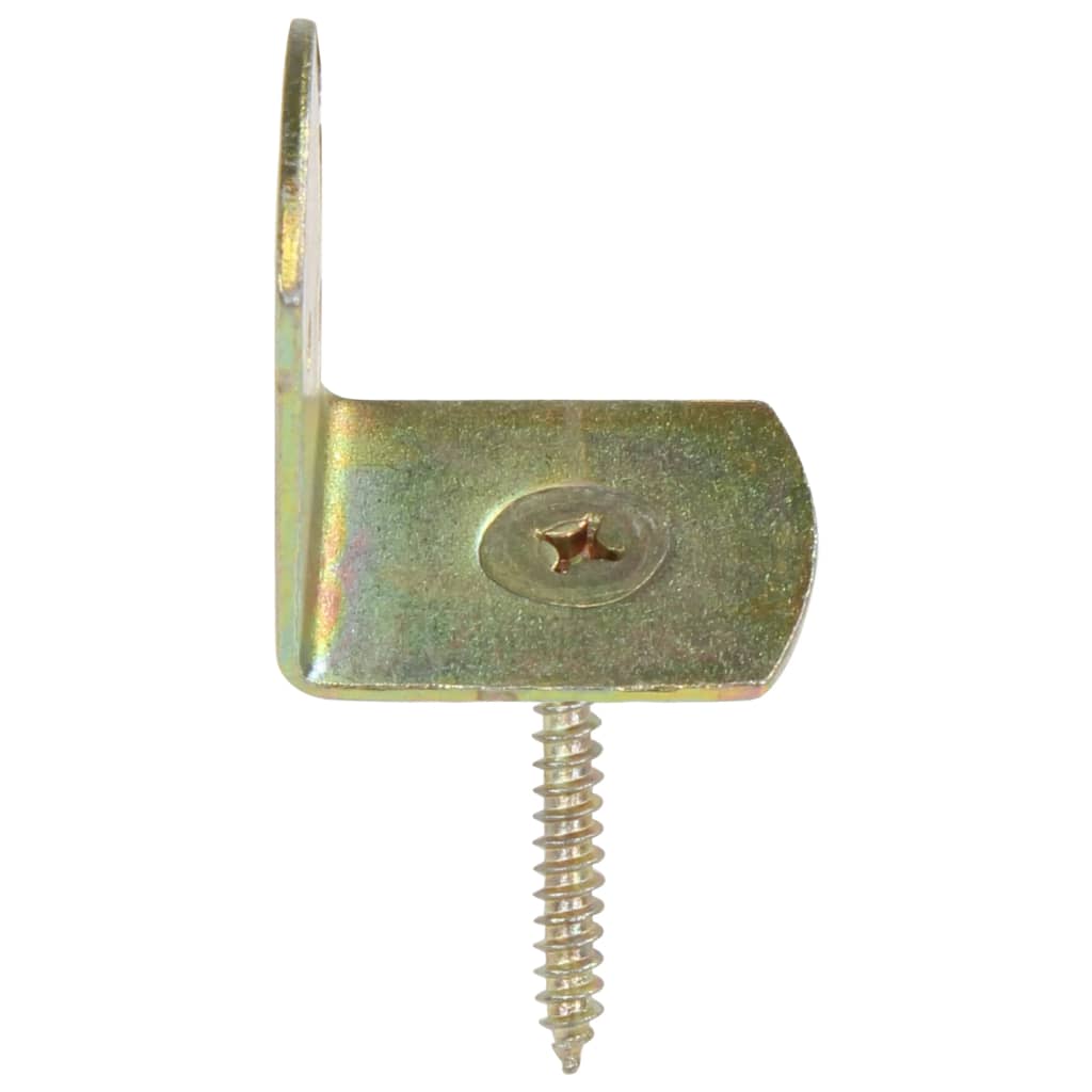 Suporturi panou gard, formă L, 4 buc, metal galvanizat GartenMobel Dekor