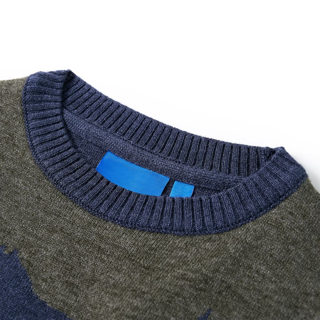 Pulover pentru copii tricotat, bleumarin, 104 GartenMobel Dekor