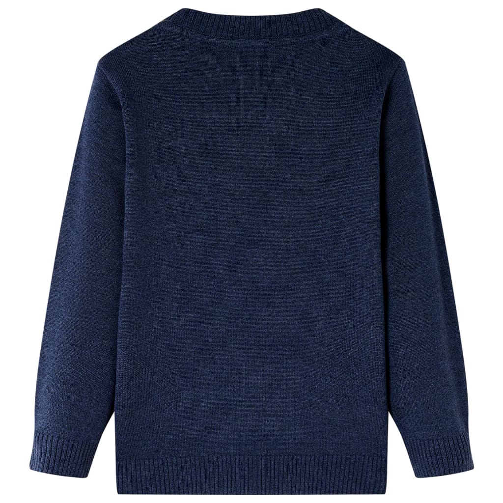 Pulover pentru copii tricotat, bleumarin, 140 GartenMobel Dekor
