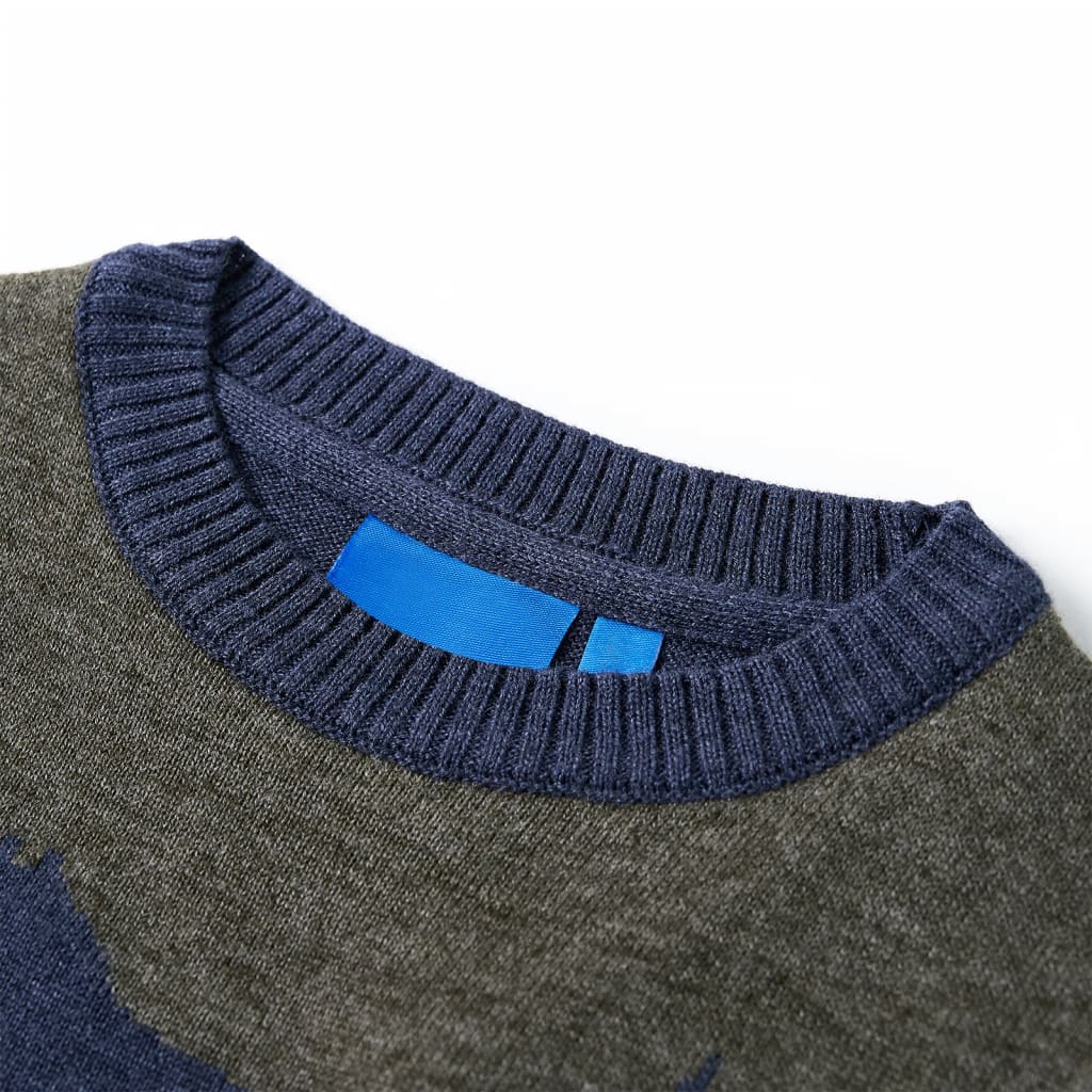 Pulover tricotat pentru copii, bleumarin, 128 GartenMobel Dekor