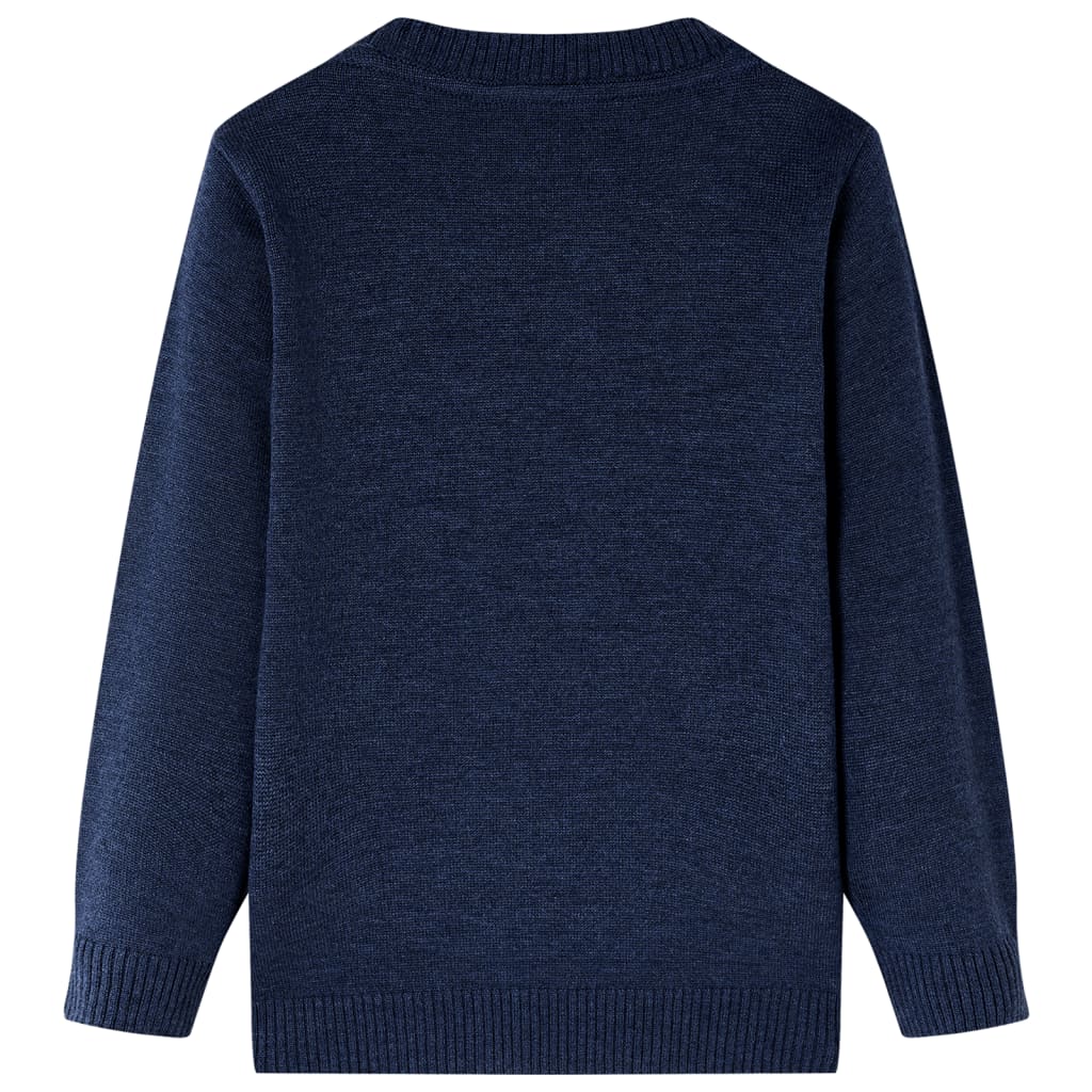 Pulover tricotat pentru copii, bleumarin, 128 GartenMobel Dekor