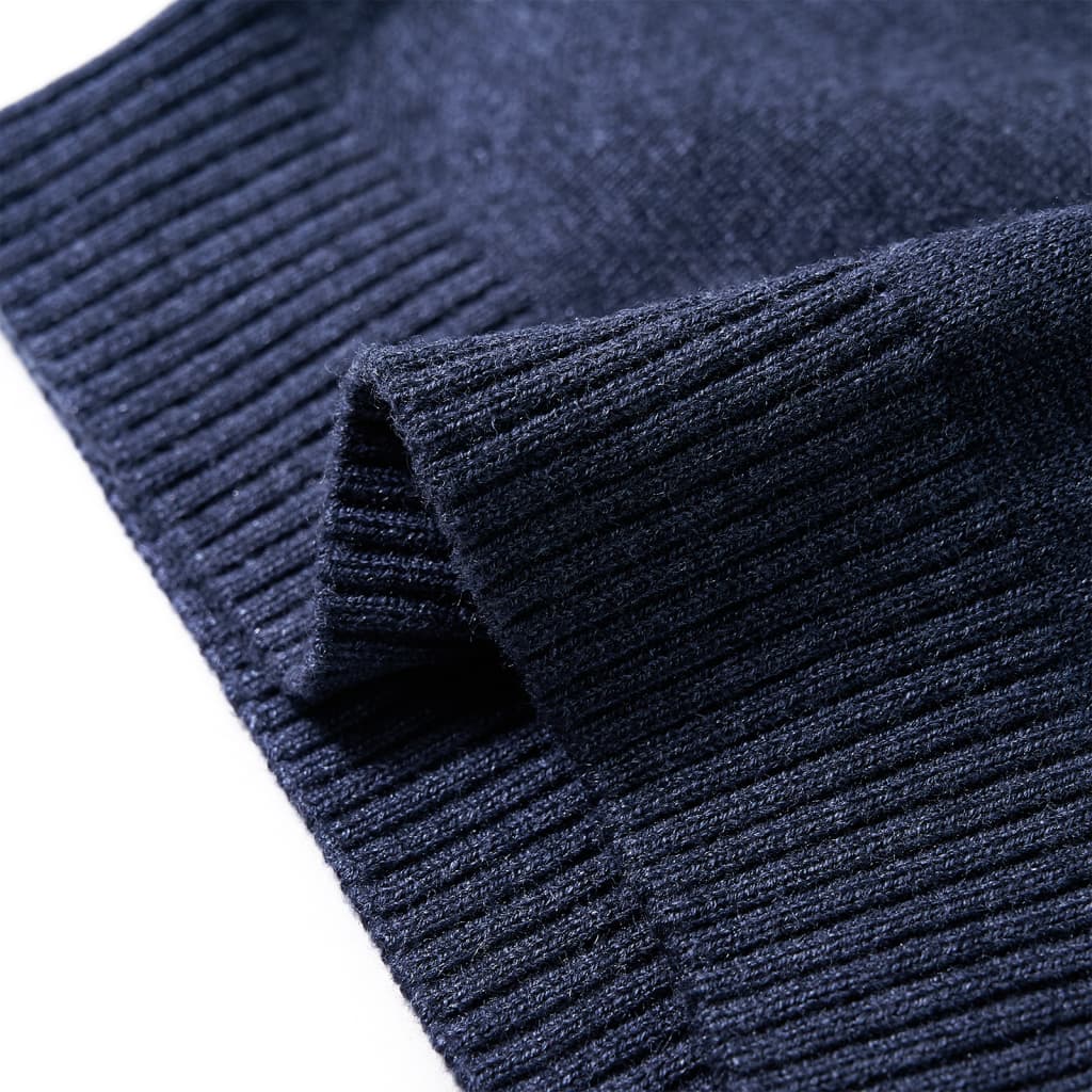 Pulover tricotat pentru copii, bleumarin, 128 GartenMobel Dekor