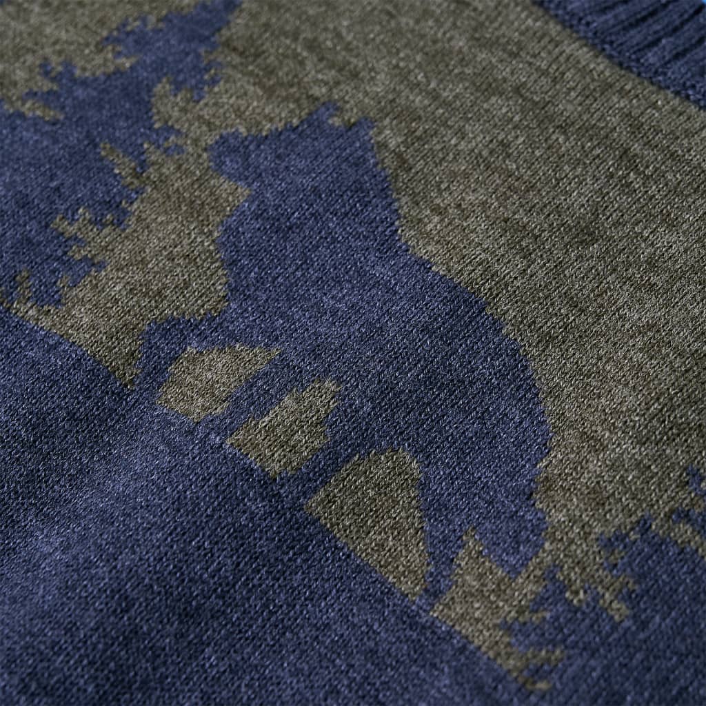 Pulover tricotat pentru copii, bleumarin, 92 GartenMobel Dekor