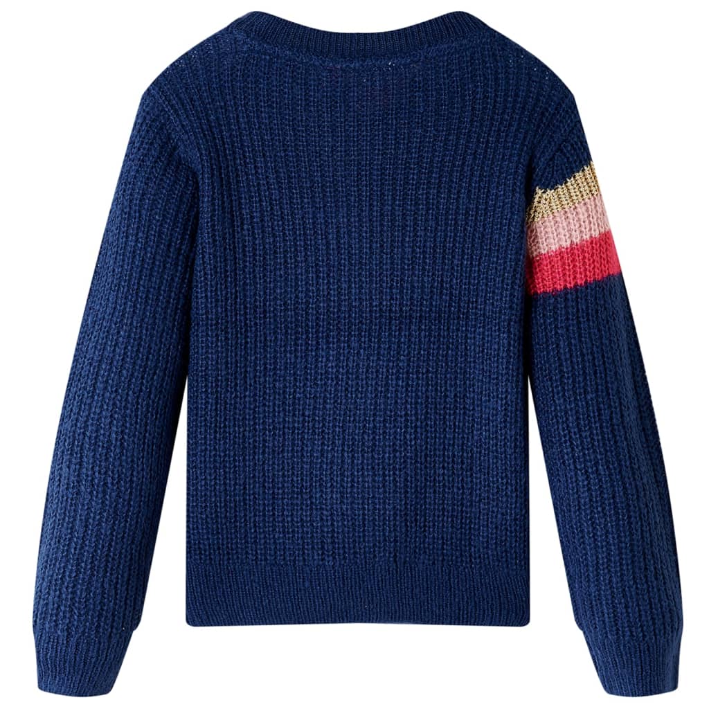Pulover tricotat pentru copii, bleumarin, 92 GartenMobel Dekor