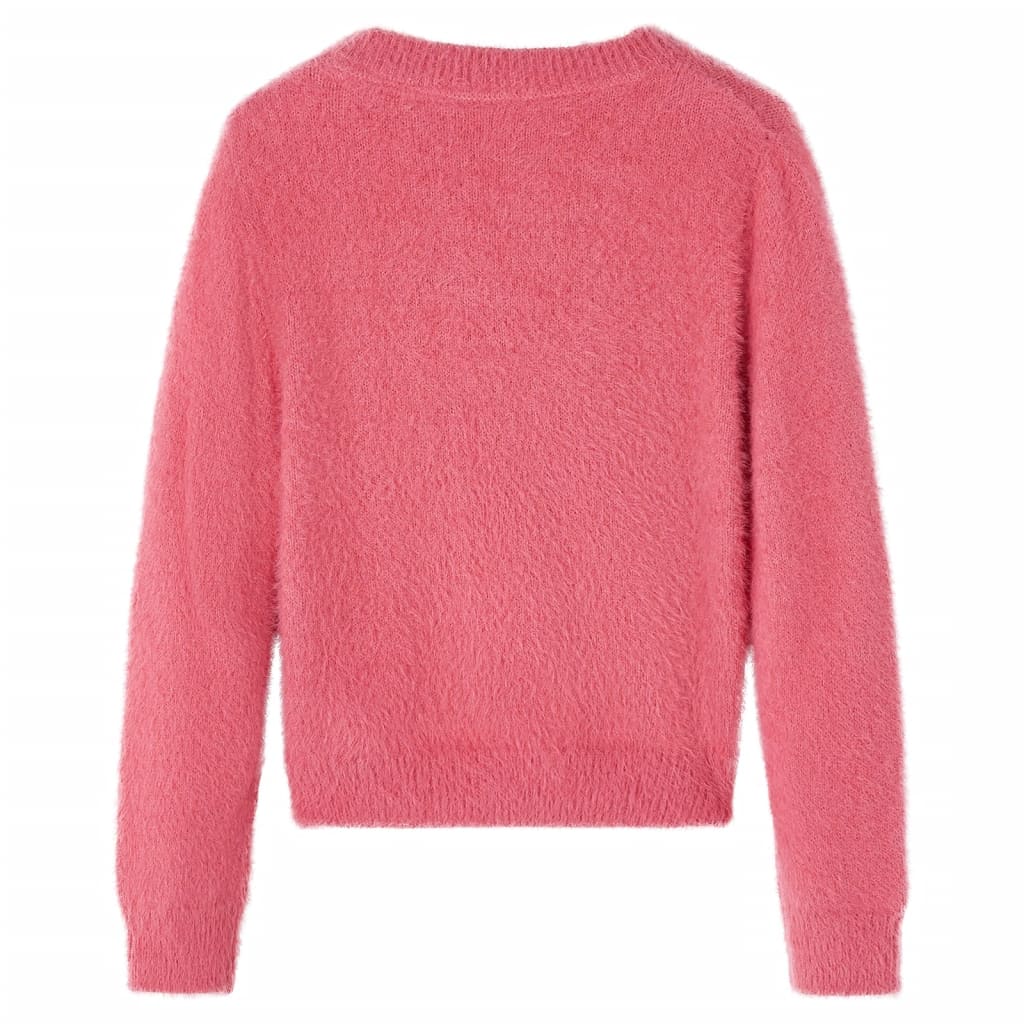 Pulover pentru copii tricotat, roz antichizat, 128 GartenMobel Dekor