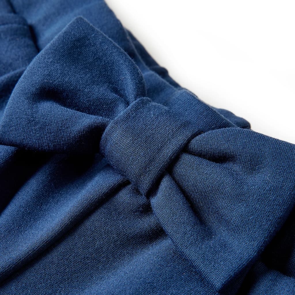 Pantaloni pentru copii cu picioare largi, bleumarin, 128 GartenMobel Dekor