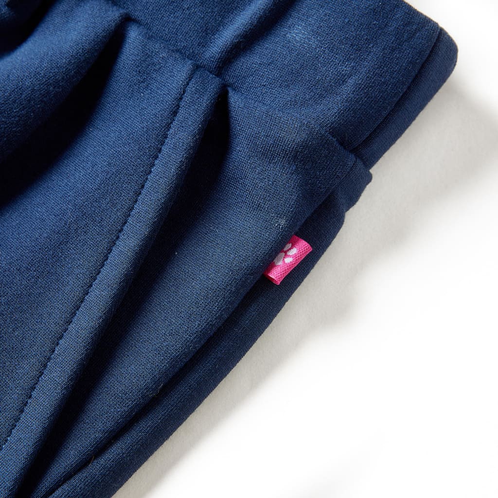 Pantaloni pentru copii cu picioare largi, bleumarin, 140 GartenMobel Dekor