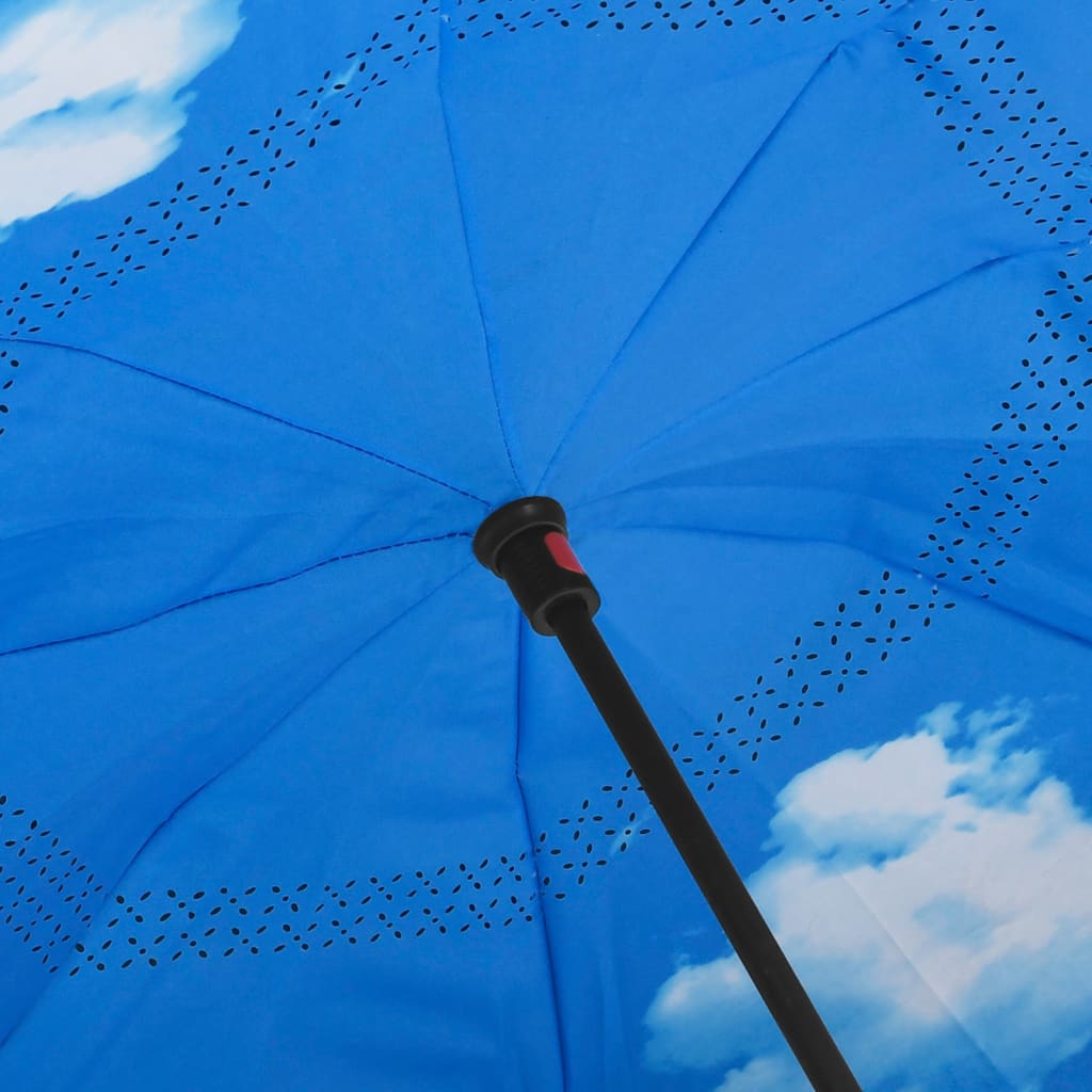 Umbrelă cu mâner în formă de C, negru, 108 cm GartenMobel Dekor