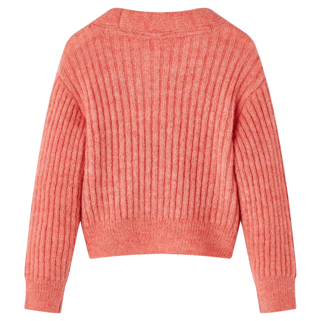 Cardigan tricotat pentru copii, roz mediu, 92 GartenMobel Dekor