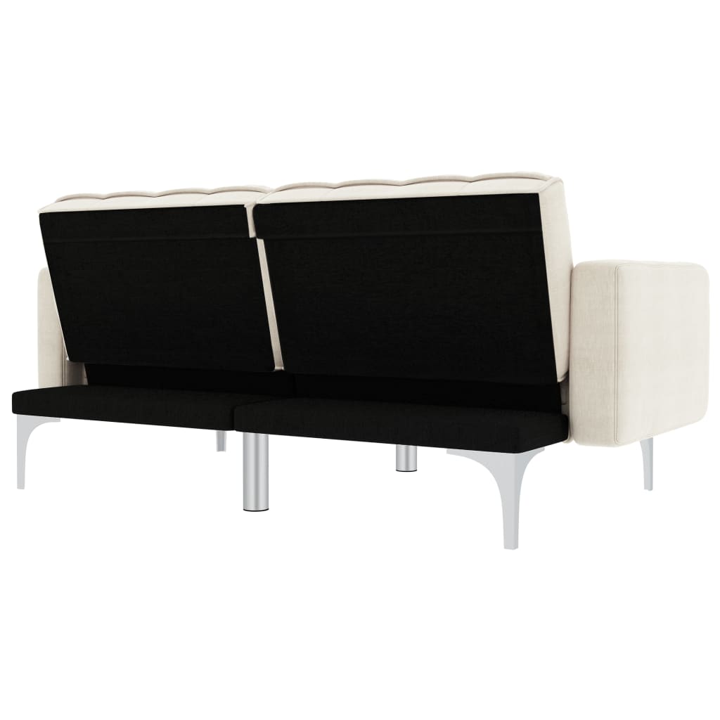 Canapea extensibilă, crem, material textil GartenMobel Dekor