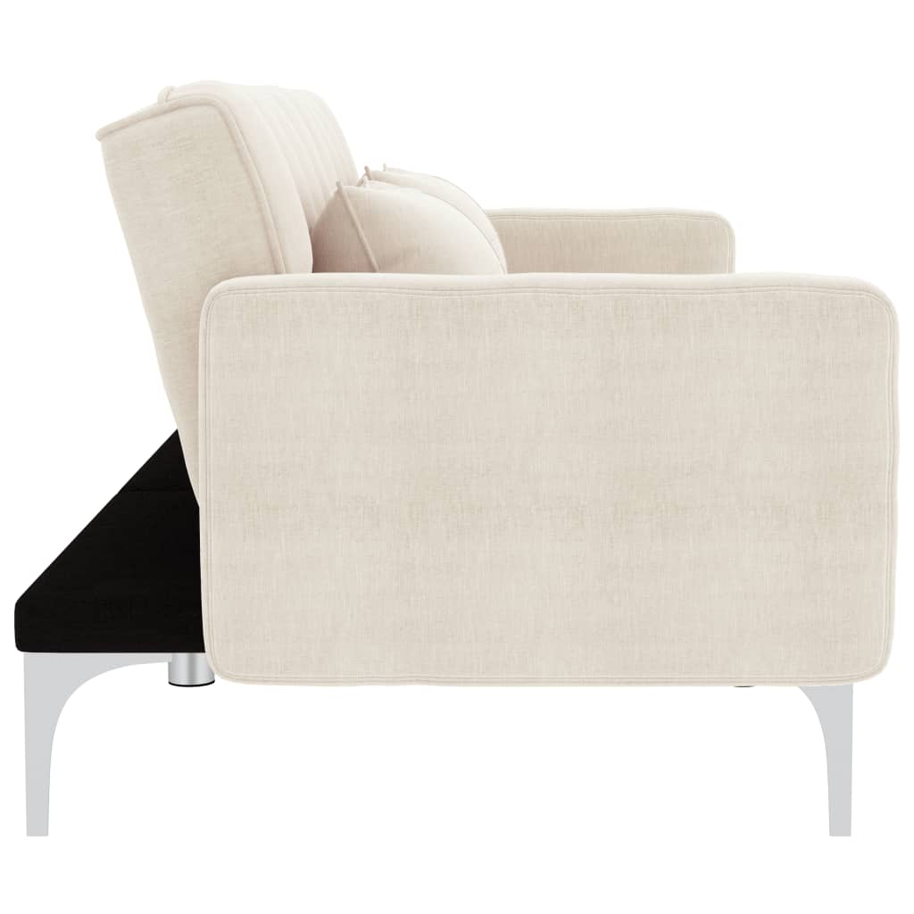 Canapea extensibilă, crem, material textil GartenMobel Dekor