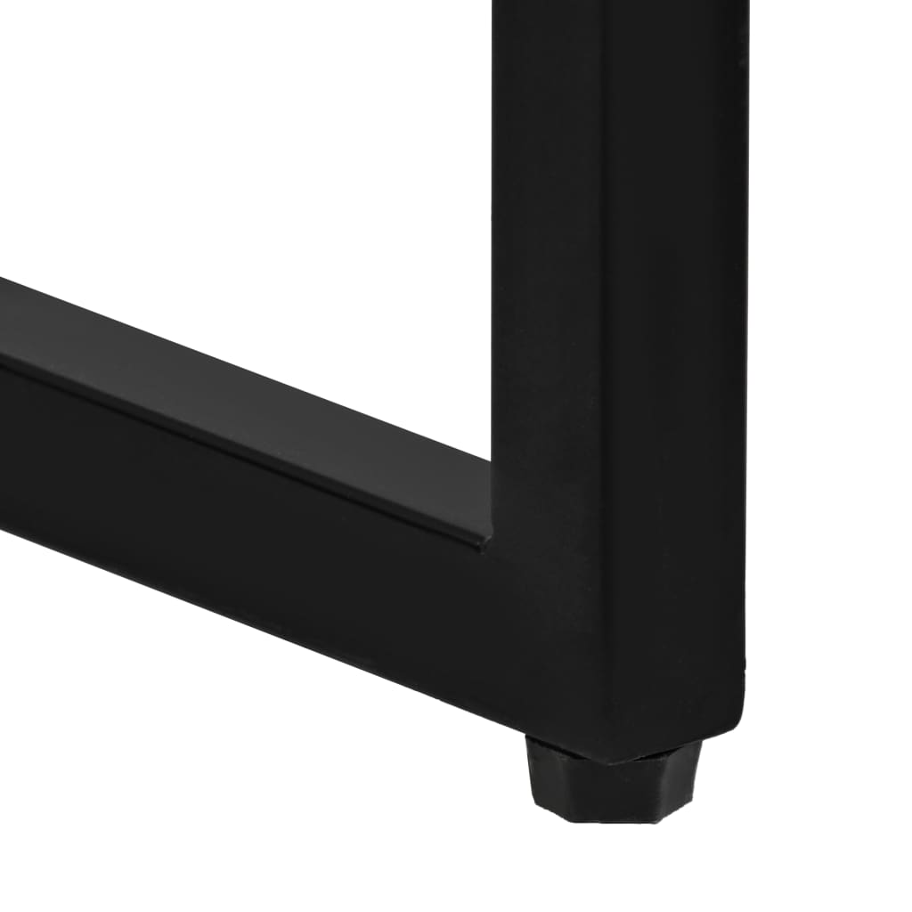 Set bar, 5 piese, lemn masiv reciclat & piele naturală de capră GartenMobel Dekor