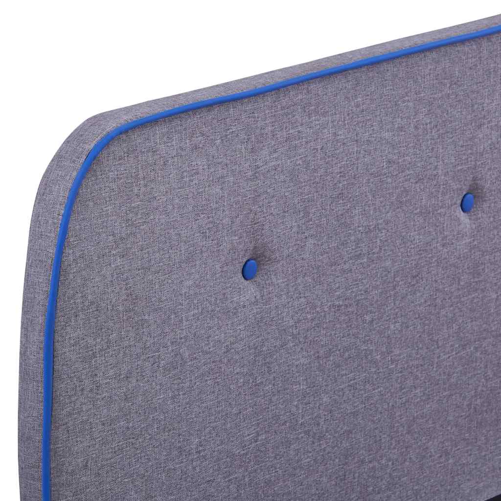 Cadru pat fără saltea țesătură gri deschis 150x200 cm GartenMobel Dekor