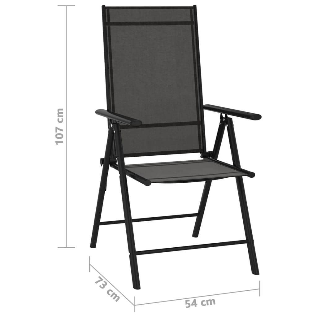 Set mobilier de grădină, 10 piese, negru și antracit GartenMobel Dekor