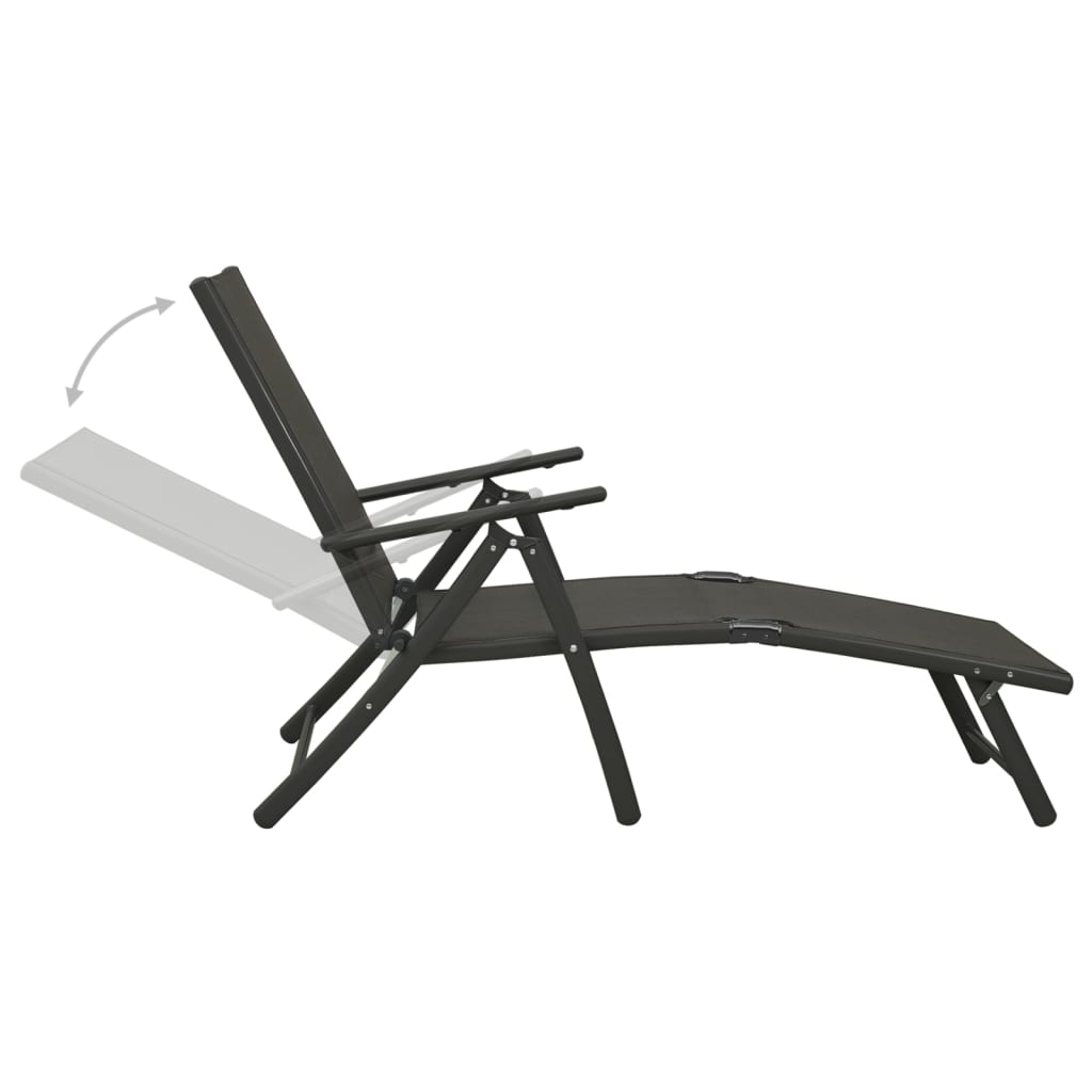 Set mobilier de grădină, 10 piese, negru și antracit GartenMobel Dekor
