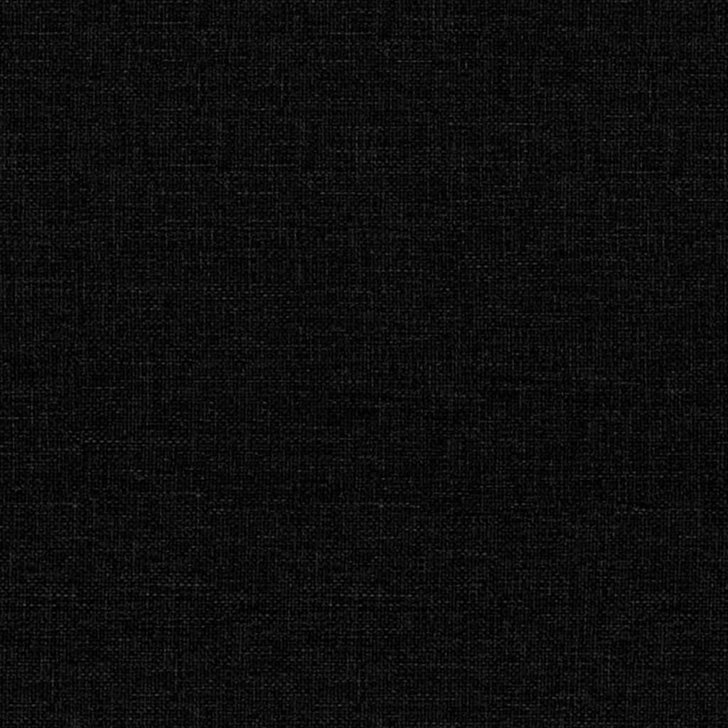 Fotoliu rabatabil cu spătar aripi, negru, textil GartenMobel Dekor