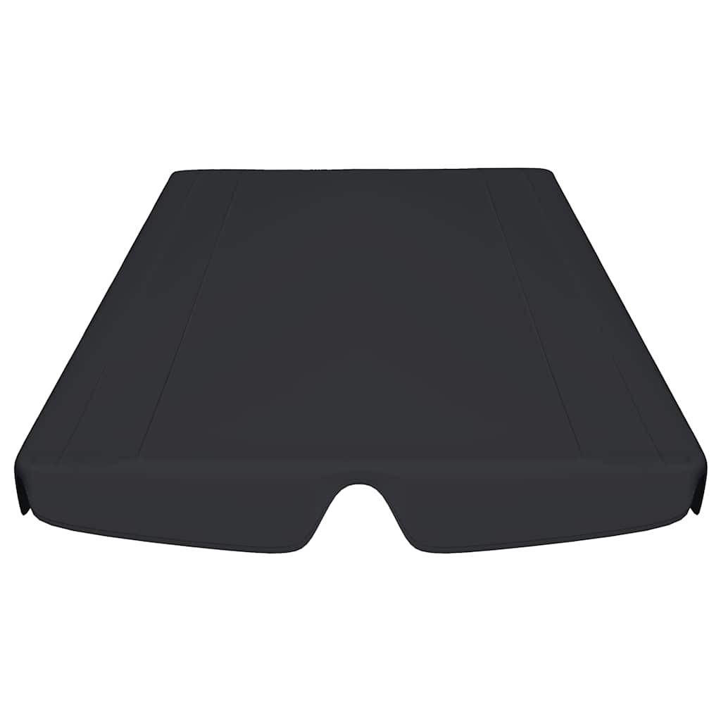 Copertină de rezervă leagăn grădină, negru, 150/130x105/70 cm GartenMobel Dekor