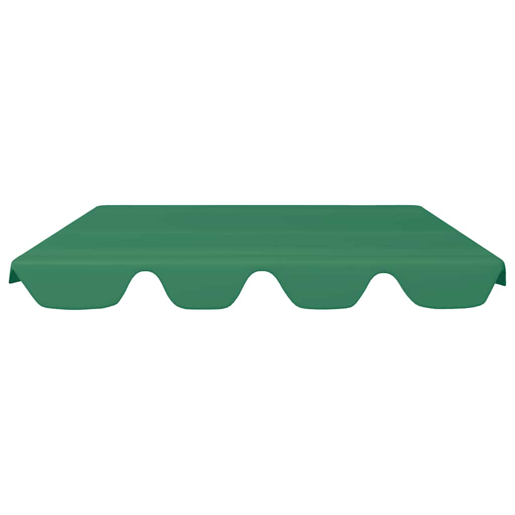 Copertină de rezervă leagăn grădină, verde, 150/130x105/70 cm GartenMobel Dekor