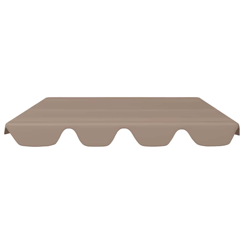 Copertină de rezervă leagăn grădină gri taupe 150/130x105/70 cm GartenMobel Dekor