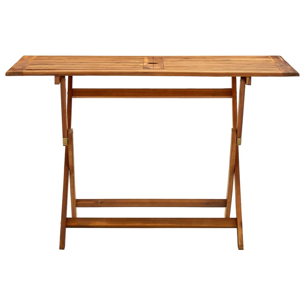 Masă de grădină pliabilă, 120x70x75 cm, lemn masiv de acacia GartenMobel Dekor
