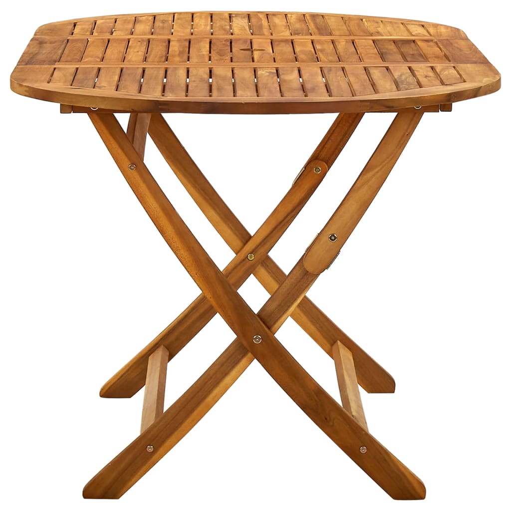 Masă de grădină pliabilă, 160x85x75 cm, lemn masiv de acacia GartenMobel Dekor