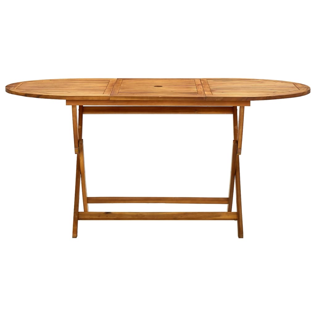 Masă de grădină pliabilă, 160x85x75 cm, lemn masiv de acacia GartenMobel Dekor