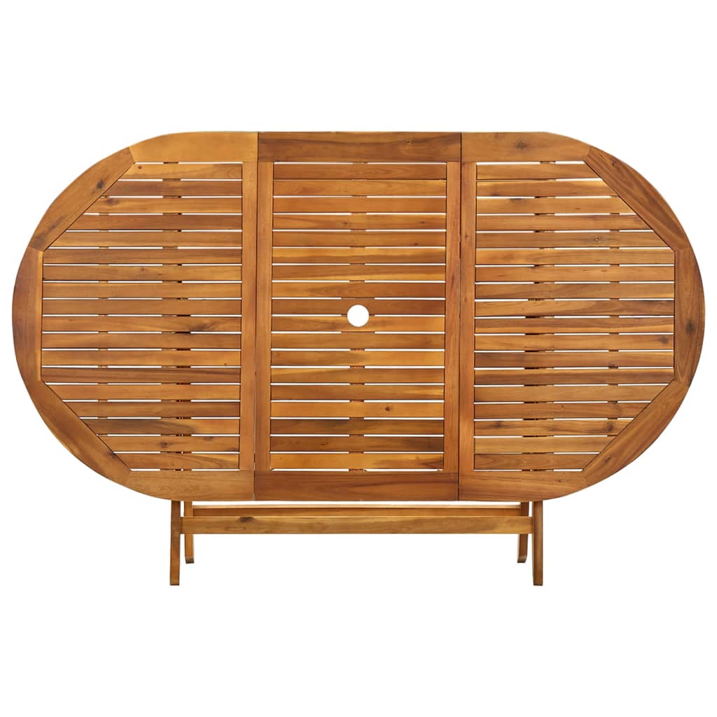 Masă de grădină pliabilă, 160x85x75 cm, lemn masiv de acacia GartenMobel Dekor