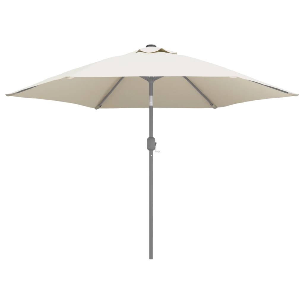 Pânză de schimb umbrelă de soare de exterior alb nisipiu 300 cm GartenMobel Dekor