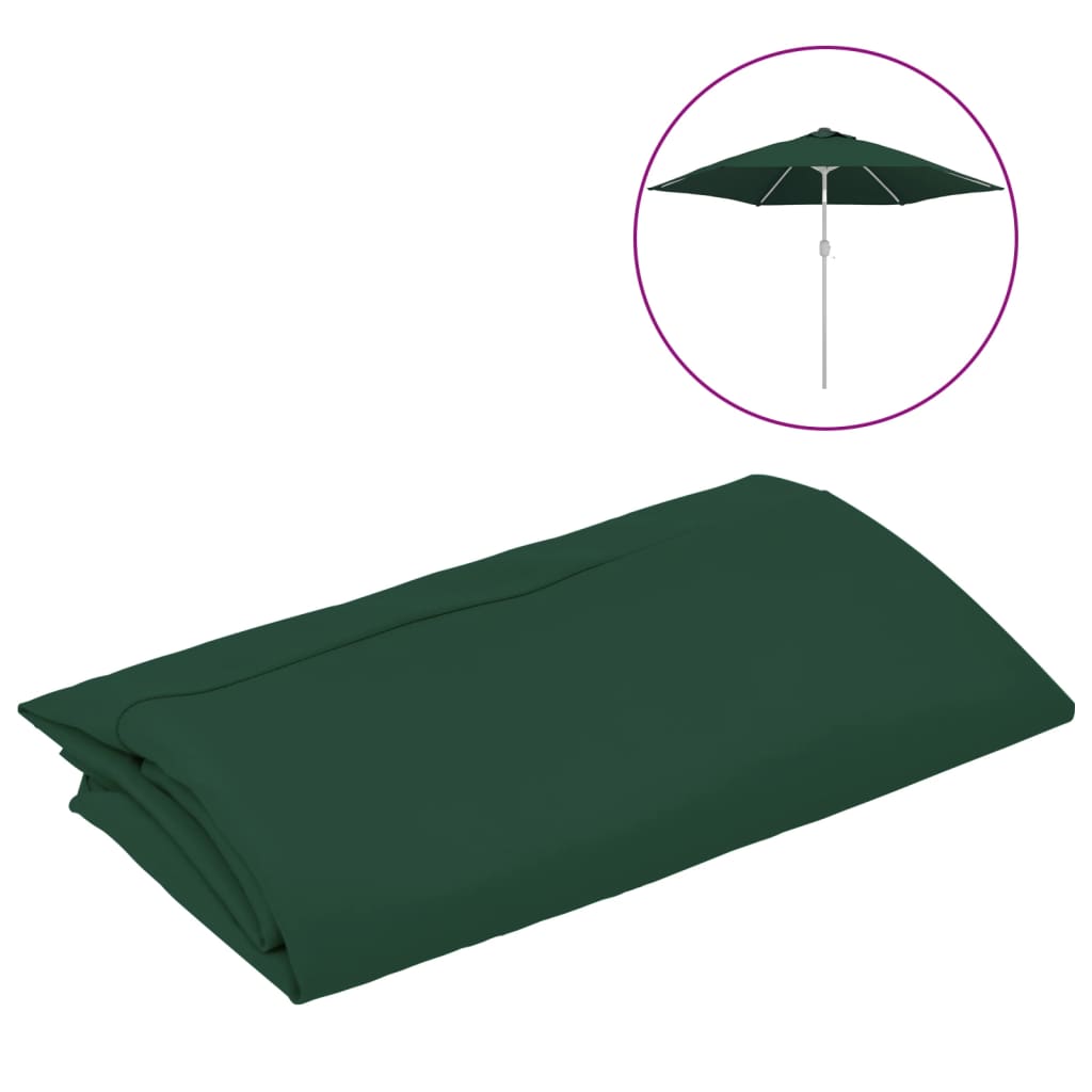 Pânză de schimb umbrelă de soare de grădină, verde, 300 cm GartenMobel Dekor