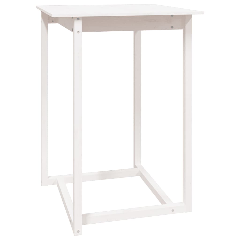 Set mobilier de bar, 5 piese, alb, lemn masiv de pin GartenMobel Dekor