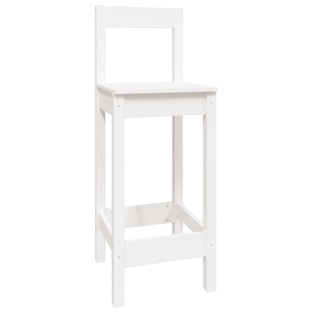 Set mobilier de bar, 5 piese, alb, lemn masiv de pin GartenMobel Dekor