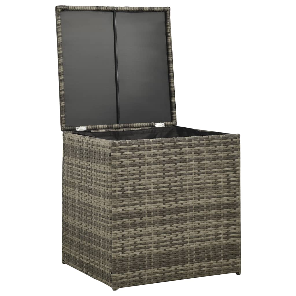 Set mobilier de grădină cu perne, 4 piese, poliratan, gri GartenMobel Dekor