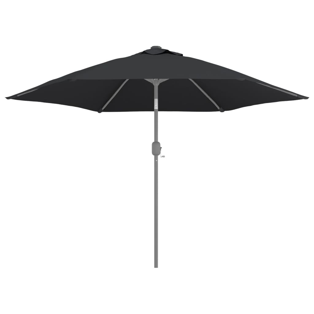 Pânză de schimb umbrelă de soare de exterior, negru, 300 cm GartenMobel Dekor