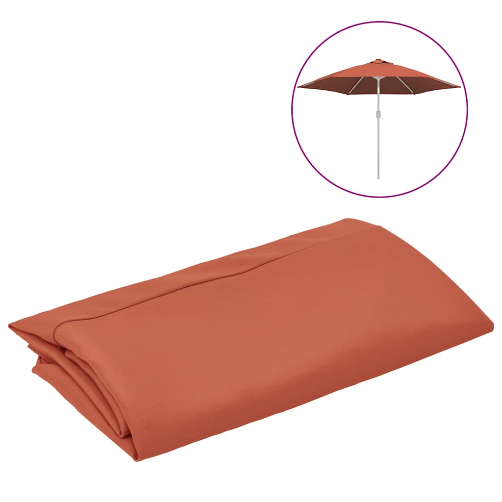 Pânză de schimb umbrelă de soare de exterior cărămiziu 300 cm GartenMobel Dekor