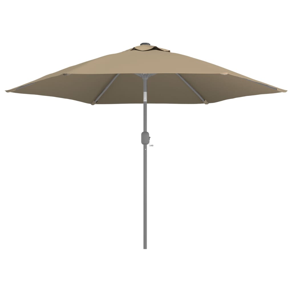 Pânză de schimb umbrelă de soare de exterior gri taupe 300 cm GartenMobel Dekor