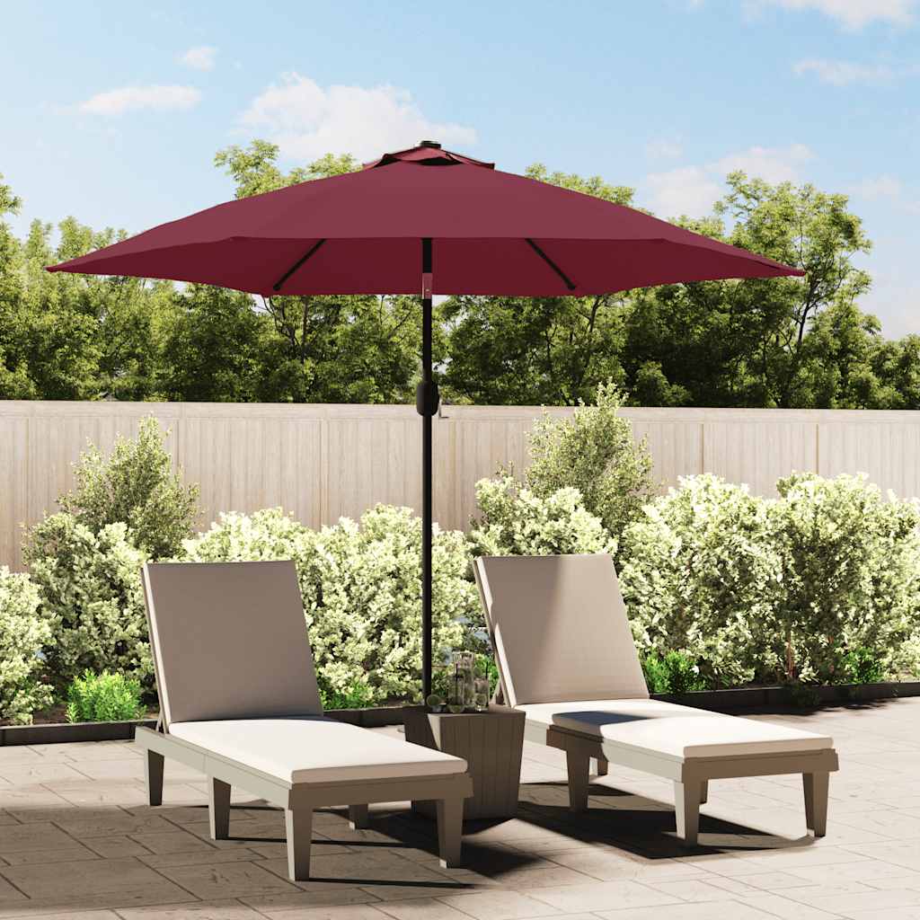 Pânză de schimb umbrelă de soare de exterior roșu bordo 300 cm GartenMobel Dekor