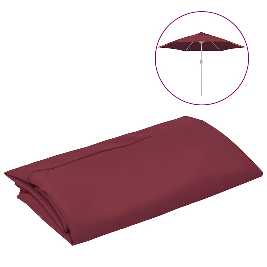 Pânză de schimb umbrelă de soare de exterior roșu bordo 300 cm GartenMobel Dekor
