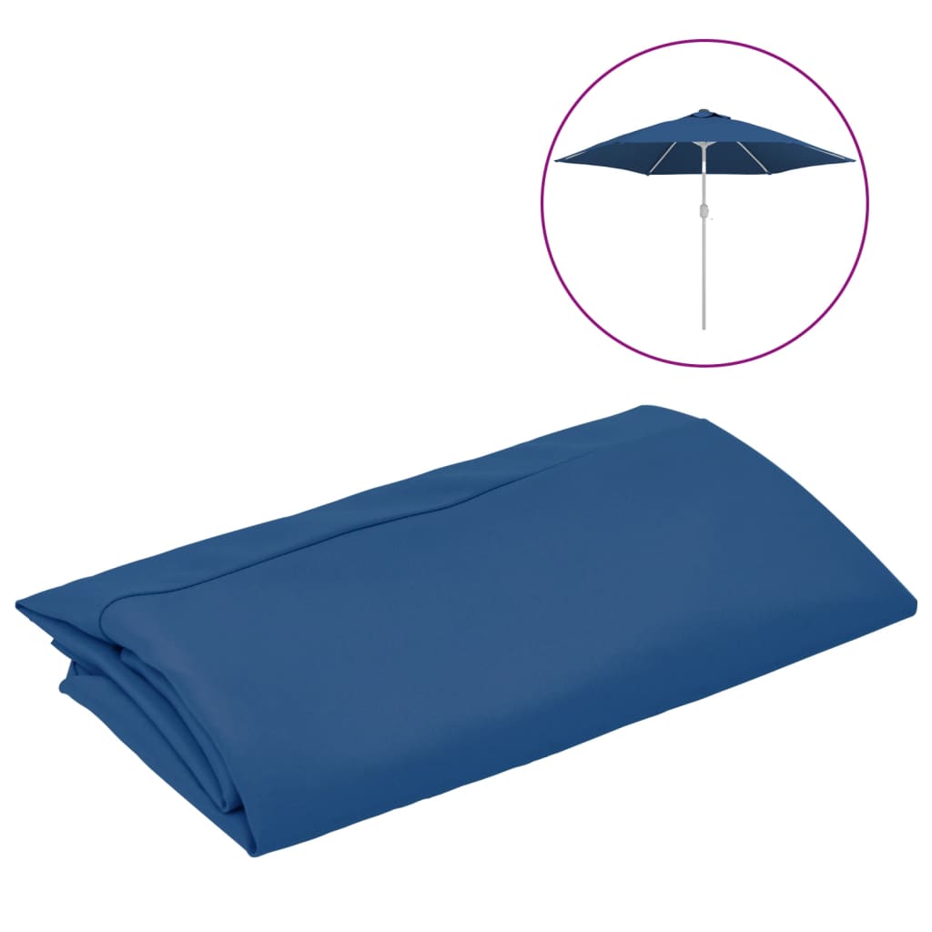 Pânză de schimb umbrelă de soare grădină albastru azuriu 300 cm GartenMobel Dekor