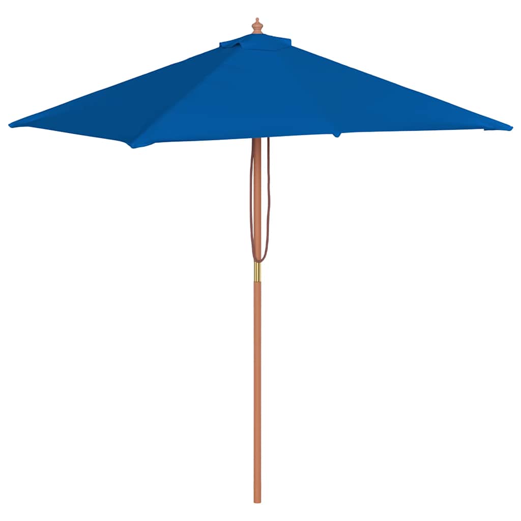 Umbrelă de soare de grădină, stâlp lemn, albastru, 150x200 cm GartenMobel Dekor