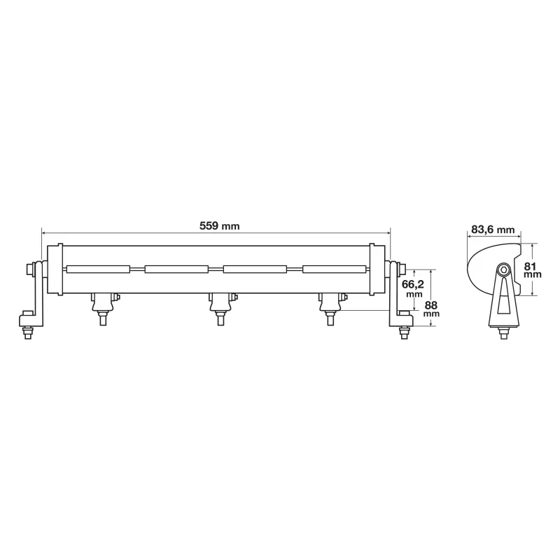 Bara 72LED Pluton New Horizons 10-30V 120W 10800lm-56cm Garage AutoRide