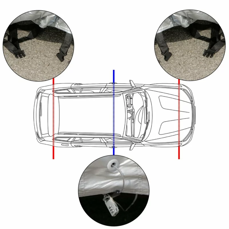 Prelata auto antigrindina cu captuseala bumbac - L - SUV/Off-Road - Resigilat Garage AutoRide