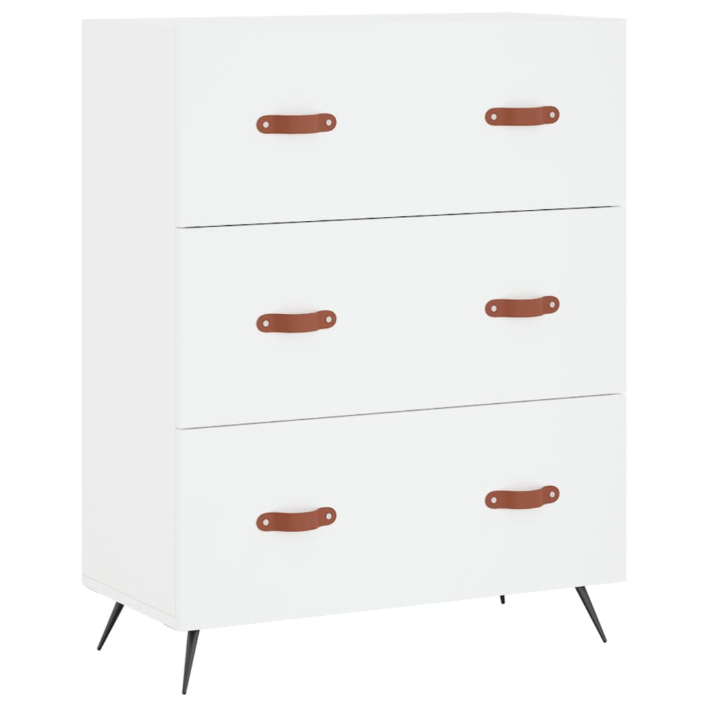 Dulap înalt, alb, 69,5x34x180 cm, lemn compozit GartenMobel Dekor