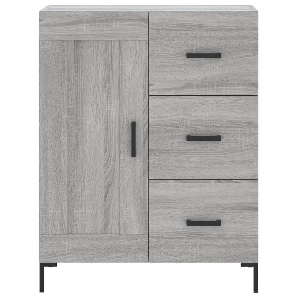 Dulap înalt, gri sonoma, 69,5x34x180 cm, lemn compozit GartenMobel Dekor