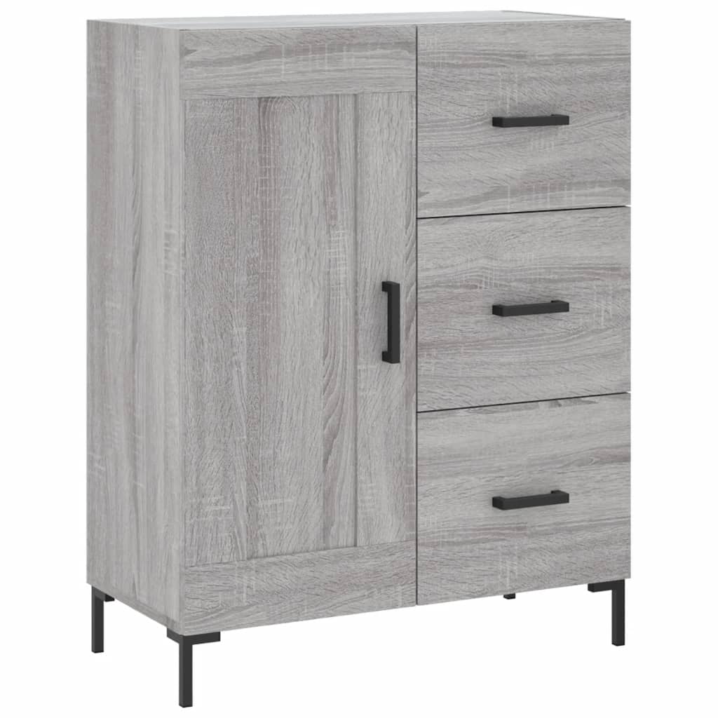 Dulap înalt, gri sonoma, 69,5x34x180 cm, lemn compozit GartenMobel Dekor
