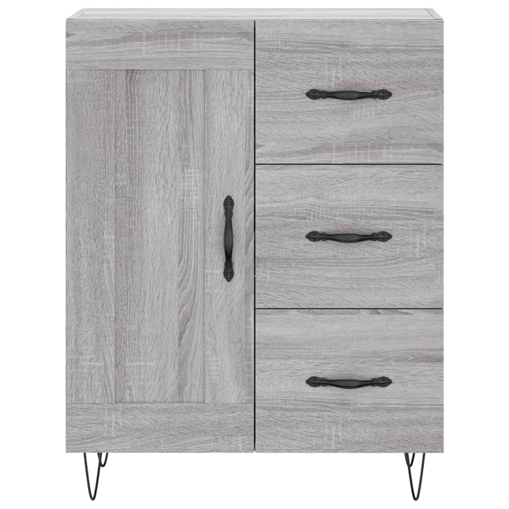 Dulap înalt, gri sonoma, 69,5x34x180 cm, lemn compozit GartenMobel Dekor