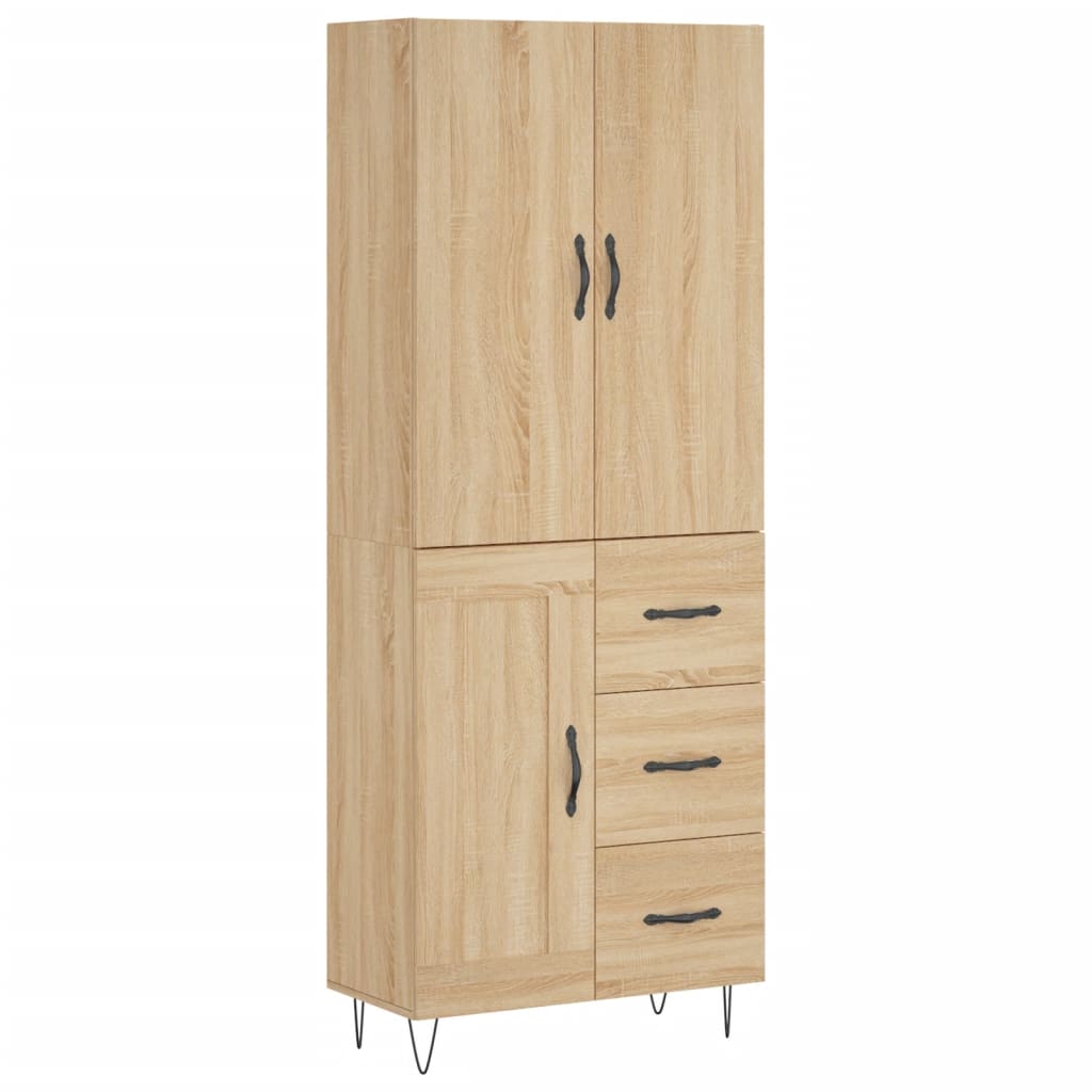 Dulap înalt, stejar sonoma, 69,5x34x180 cm, lemn compozit GartenMobel Dekor