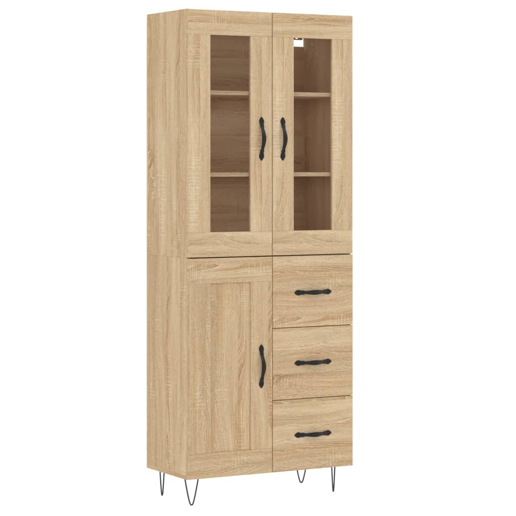 Dulap înalt, stejar sonoma, 69,5x34x180 cm, lemn compozit GartenMobel Dekor